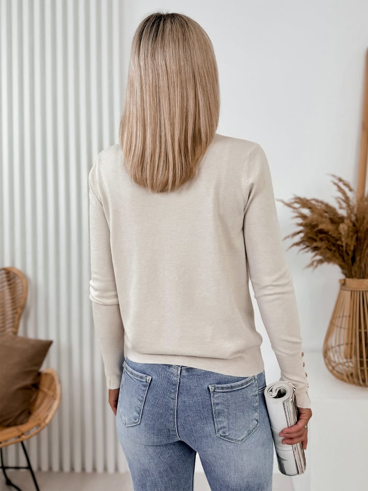 SWETER TANYA BEŻOWY