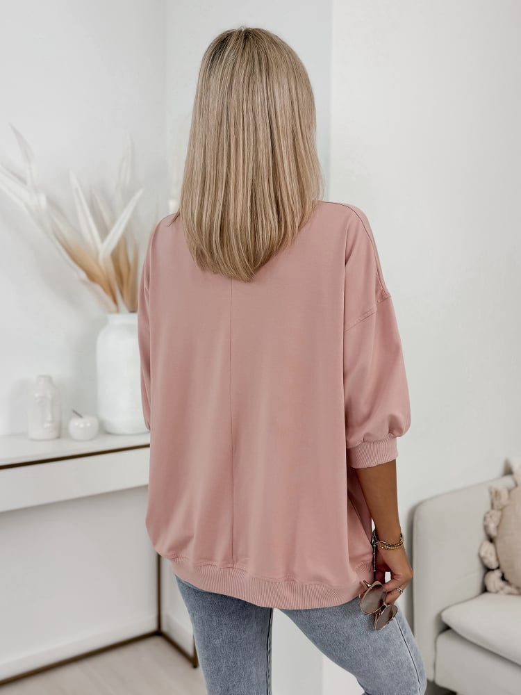 BLUZKA TEJAS PUDROWY RÓŻ