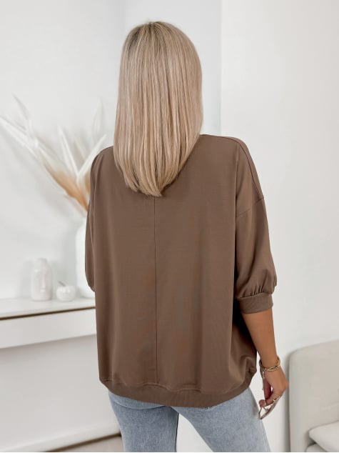 BLUZKA TEJAS BRĄZOWA