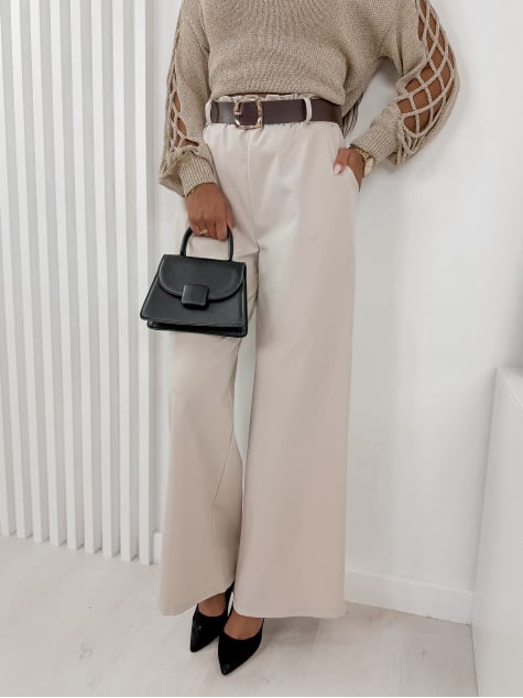 SPODNIE ELENICE BEŻOWE