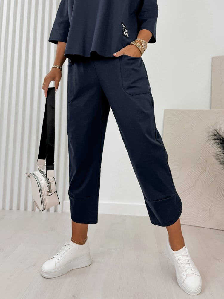 KOMPLET GENI GRANATOWY