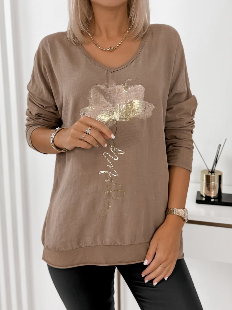 BLUZKA WARADA KARMELOWA