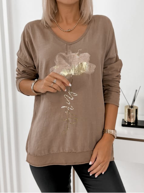 BLUZKA WARADA KARMELOWA