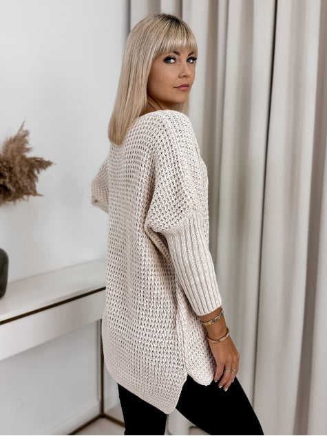 SWETER LEPARIS BEŻOWY