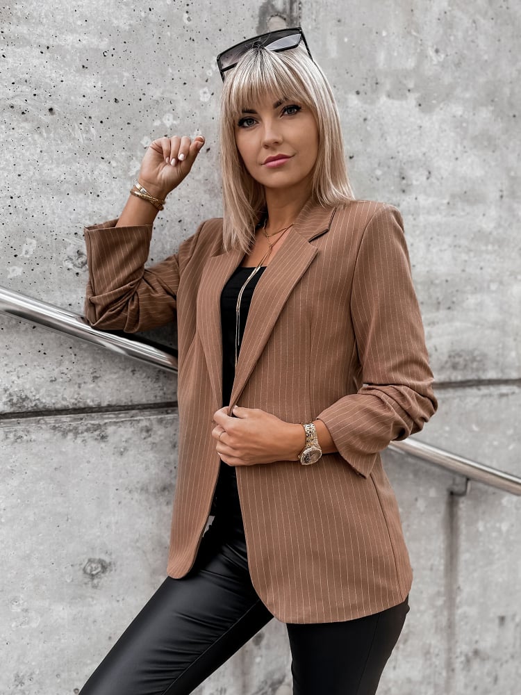 ŻAKIET CARITO JASNOBRĄZOWY