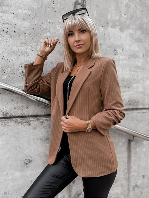 ŻAKIET CARITO JASNOBRĄZOWY