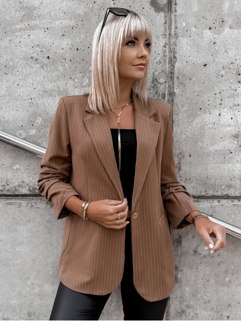 ŻAKIET CARITO JASNOBRĄZOWY