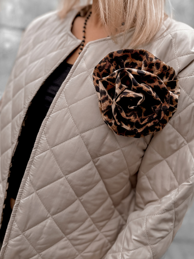 KURTKA FLOARA BEŻOWA