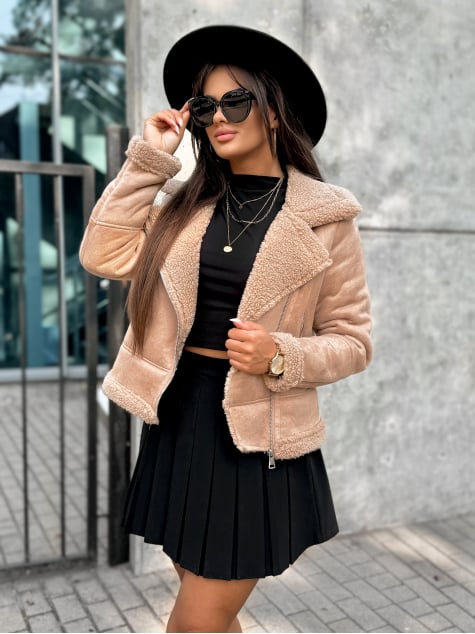 KURTKA KOŻUSZEK CROCKER KARMELOWA