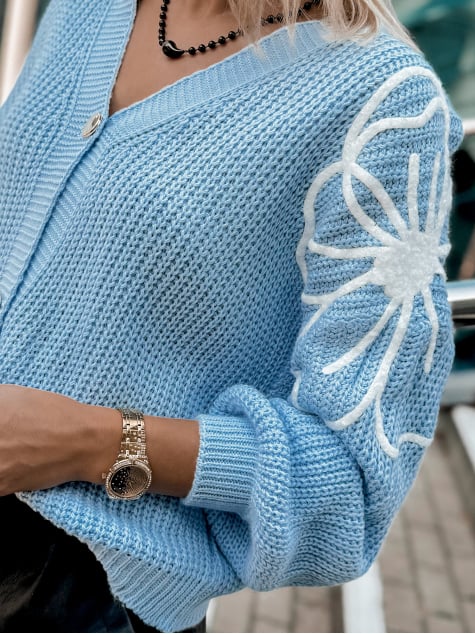 SWETER RUVA BŁĘKITNY