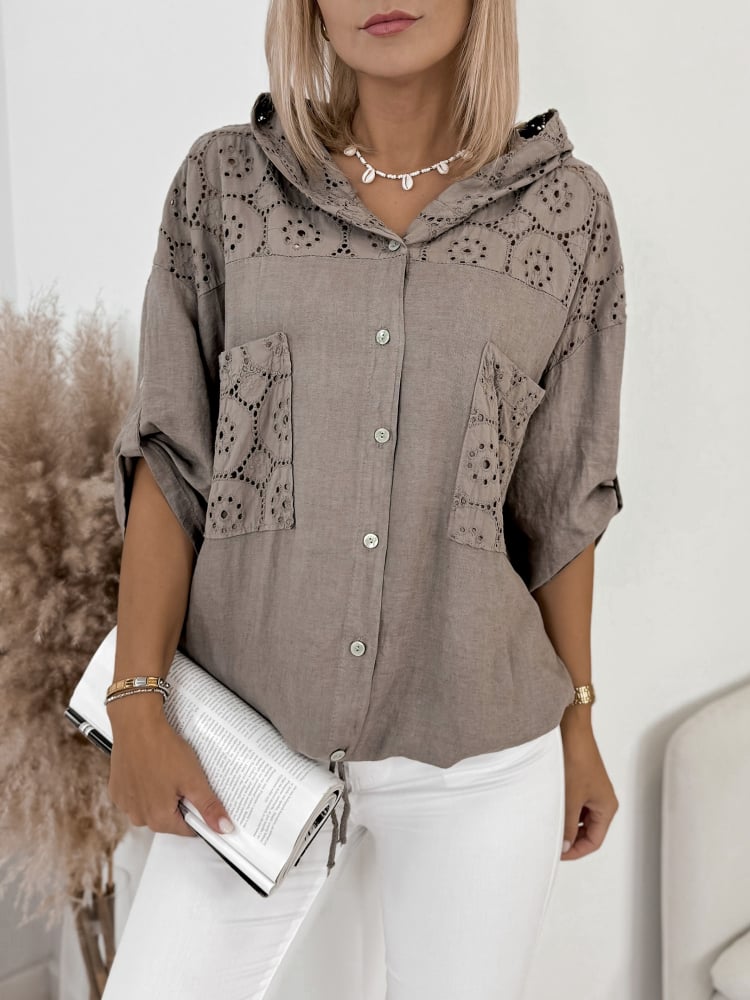 BLUZA DEMET BRĄZOWA