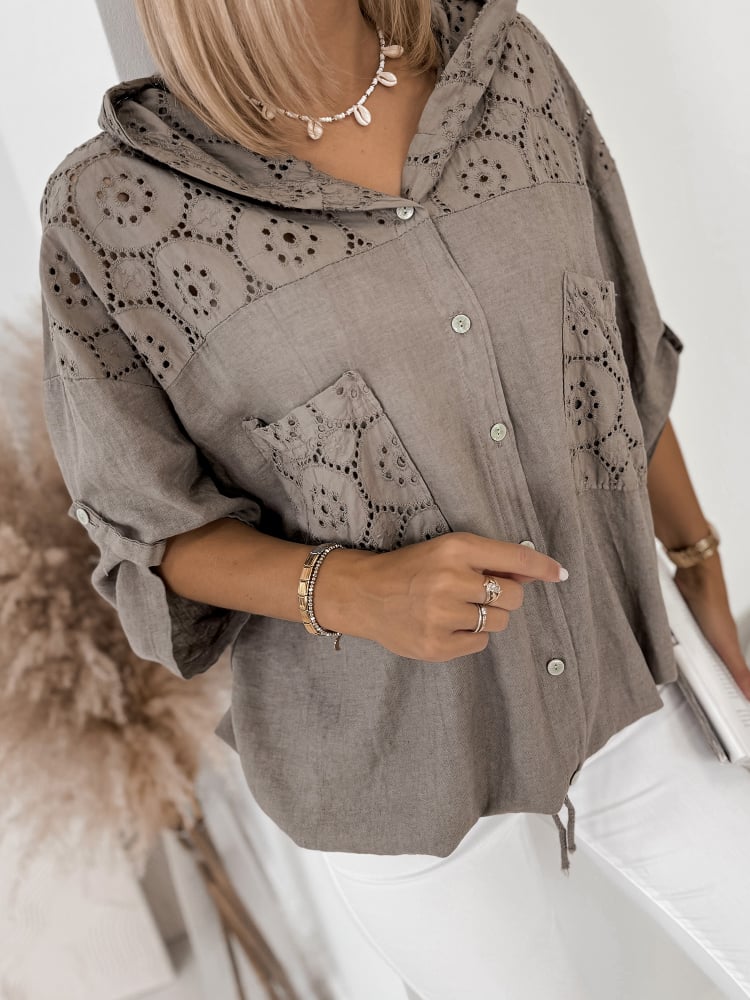 BLUZA DEMET BRĄZOWA