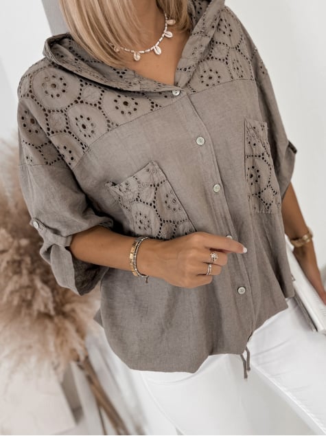 BLUZA DEMET BRĄZOWA