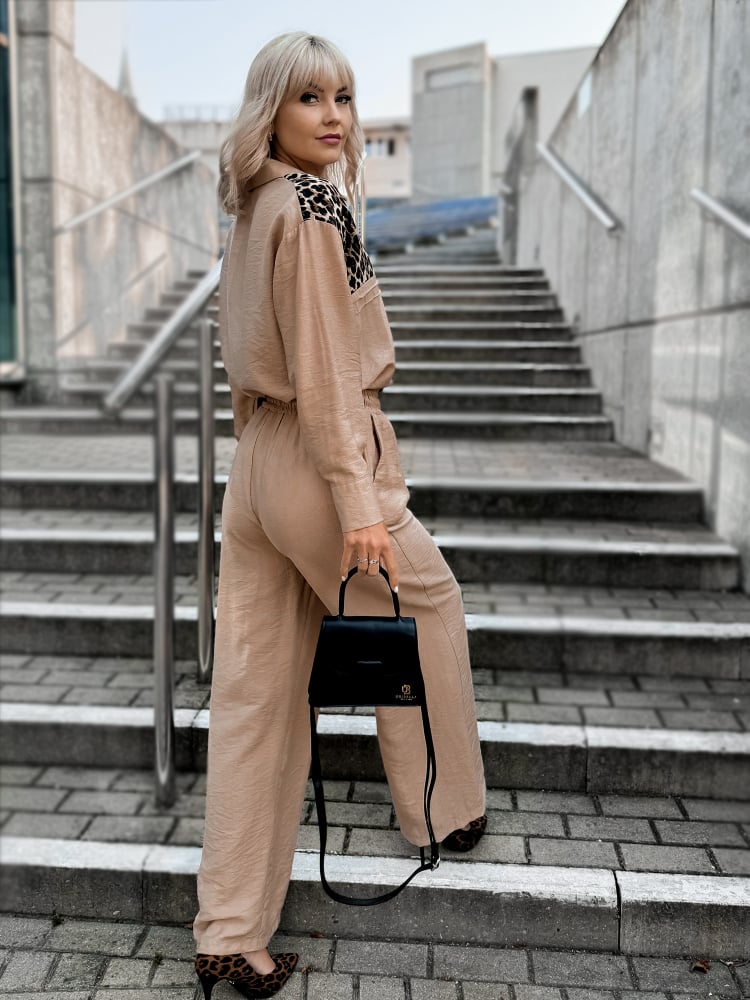 KOMPLET NILDA KARMELOWY