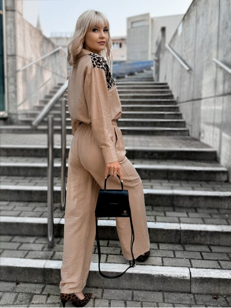 KOMPLET NILDA KARMELOWY