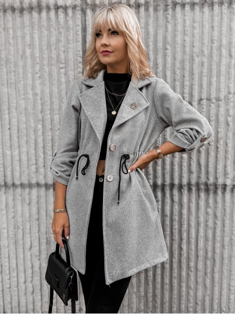 PŁASZCZ KATTIA SZARY