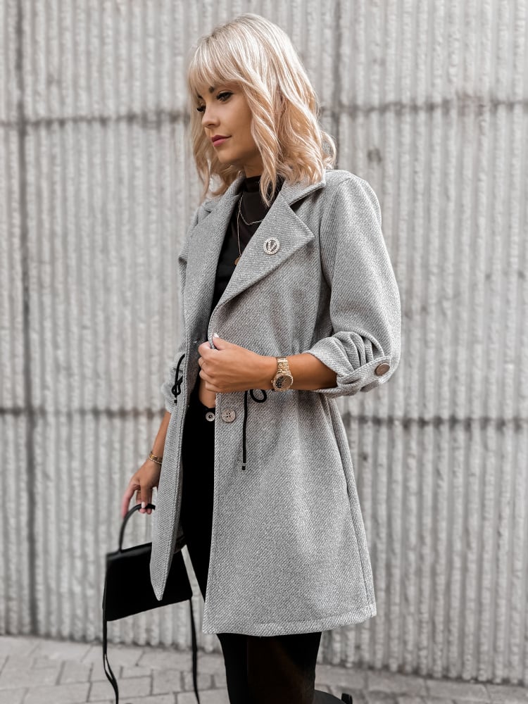 PŁASZCZ KATTIA SZARY