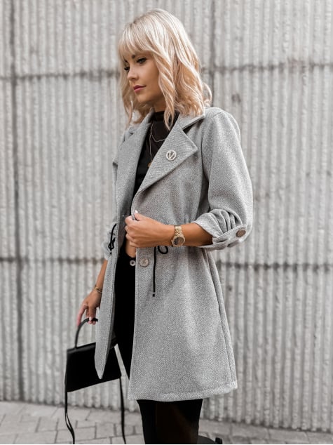 PŁASZCZ KATTIA SZARY