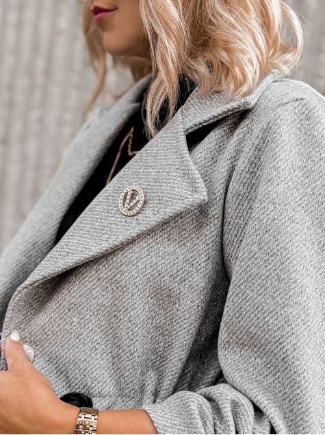 PŁASZCZ KATTIA SZARY