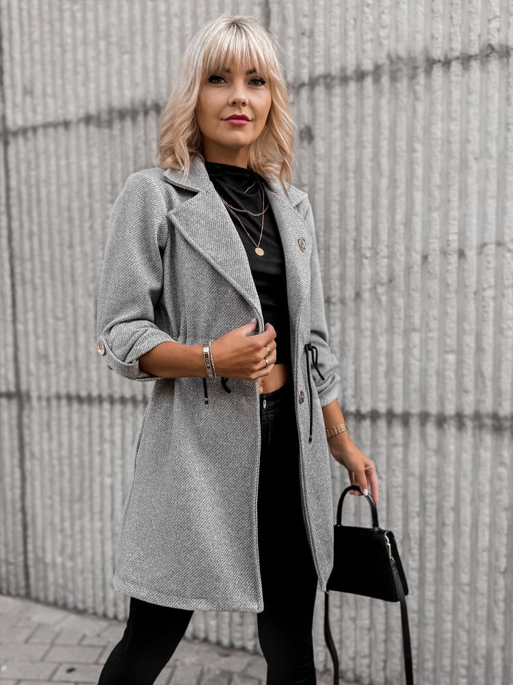 PŁASZCZ KATTIA SZARY