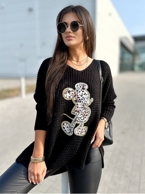 SWETER LEMOUSE CZARNY