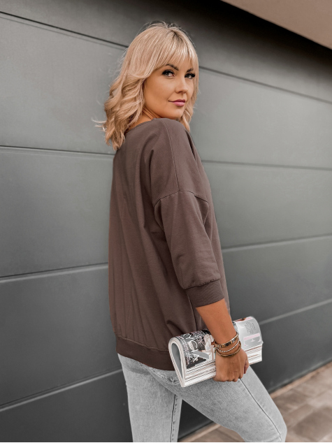 BLUZKA AYLIN BRĄZOWA