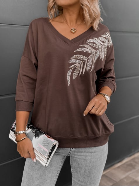 BLUZKA AYLIN BRĄZOWA