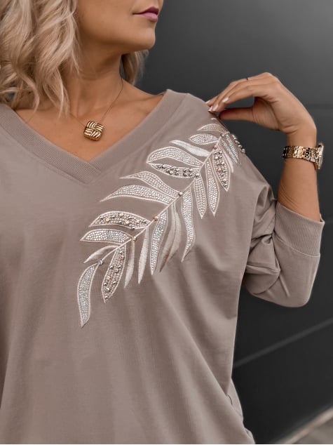 BLUZKA AYLIN BEŻOWA