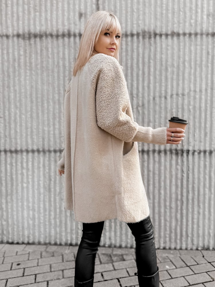 PŁASZCZ ALPAKA NESSA BEŻOWY