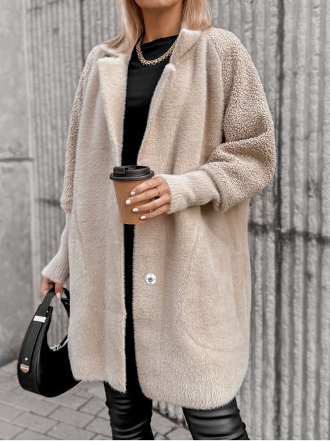 PŁASZCZ ALPAKA NESSA BEŻOWY