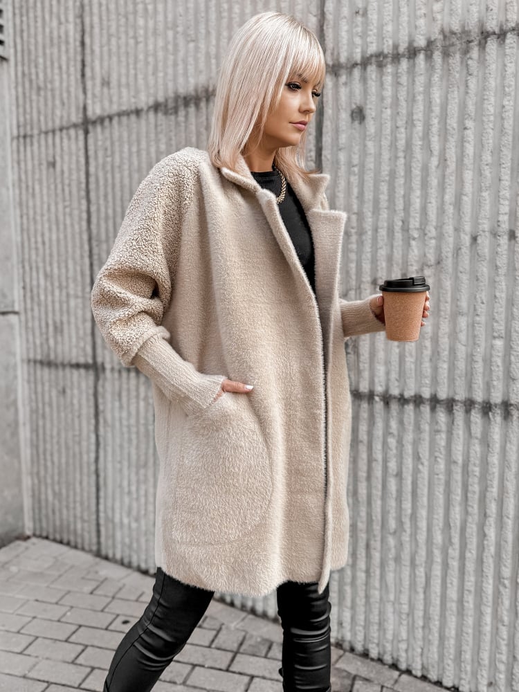 PŁASZCZ ALPAKA NESSA BEŻOWY