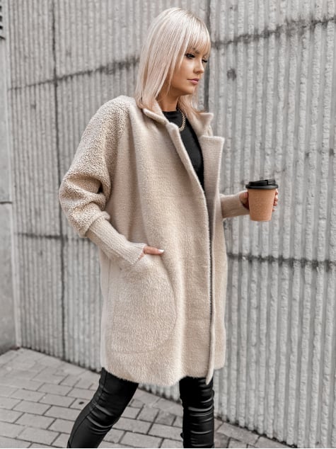 PŁASZCZ ALPAKA NESSA BEŻOWY