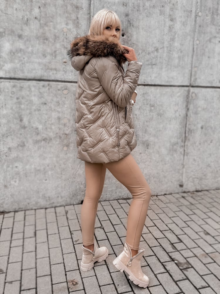 KURTKA LETISA BEŻOWA