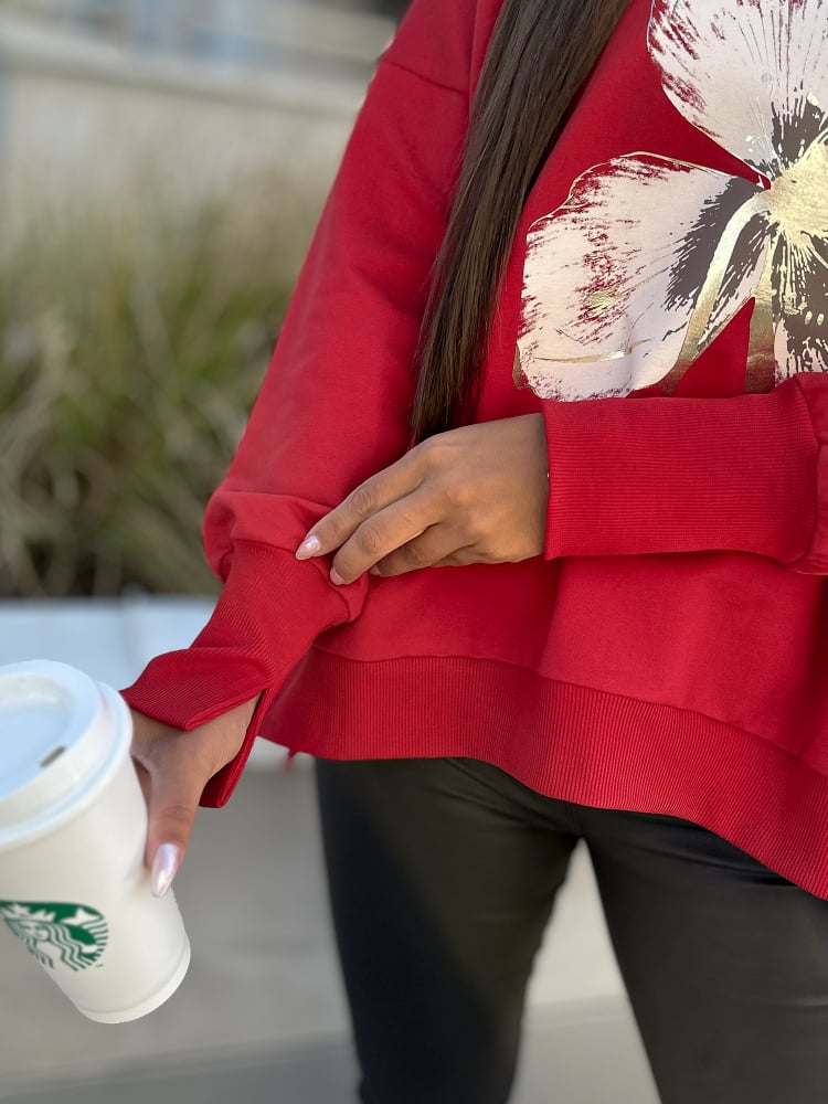 BLUZKA MERVE CZERWONA