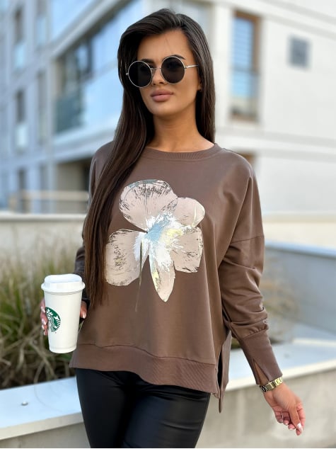 BLUZKA MERVE BRĄZOWA