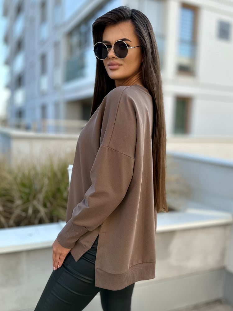 BLUZKA MERVE BRĄZOWA