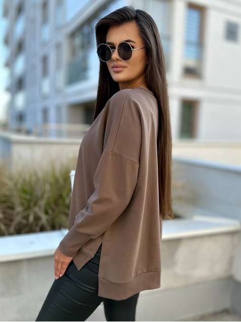BLUZKA MERVE BRĄZOWA