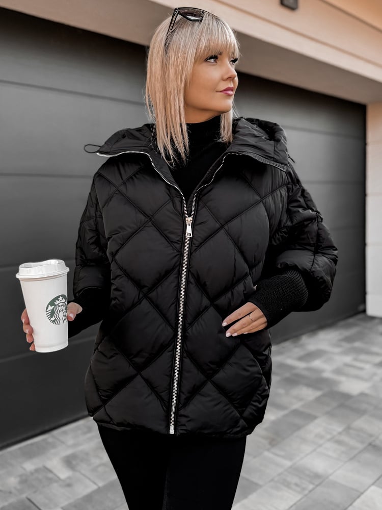 KURTKA LASOFA CZARNA