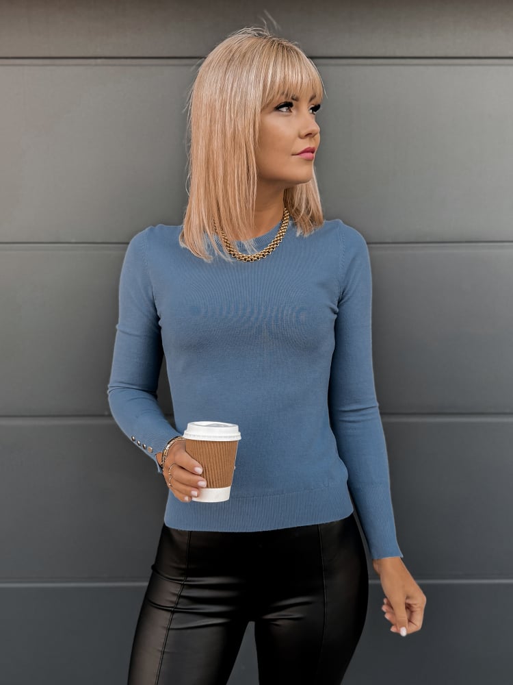 SWETER MATILDA NIEBIESKI