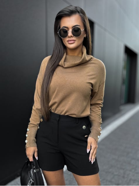 SWETER SINES KARMELOWY