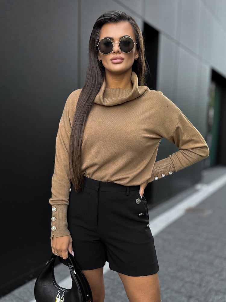 SWETER SINES KARMELOWY