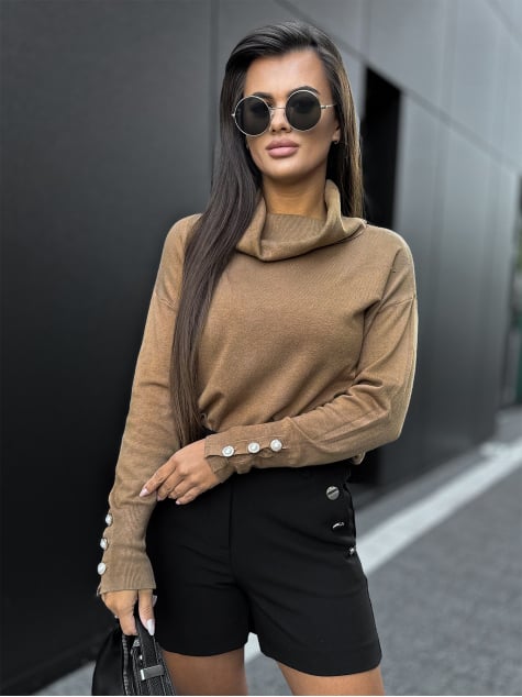 SWETER SINES KARMELOWY