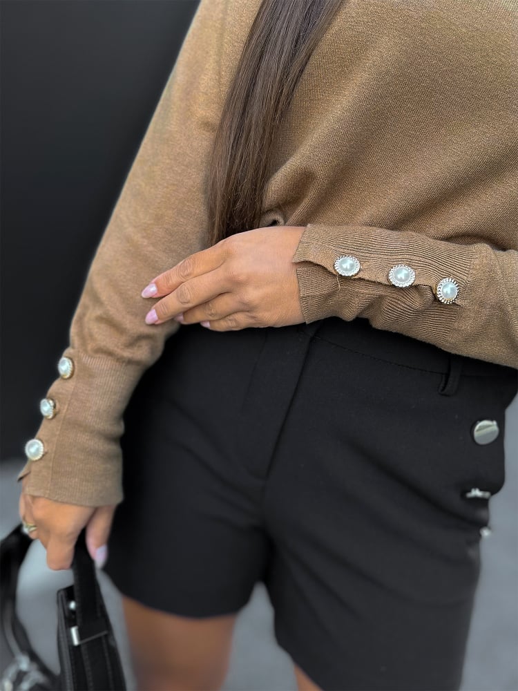 SWETER SINES KARMELOWY