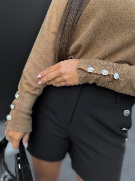 SWETER SINES KARMELOWY