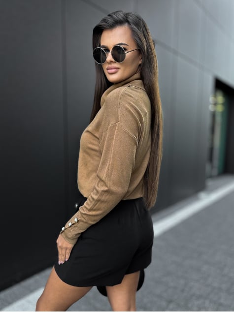 SWETER SINES KARMELOWY