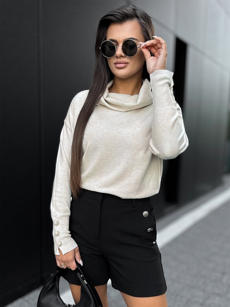 SWETER SINES BEŻOWY