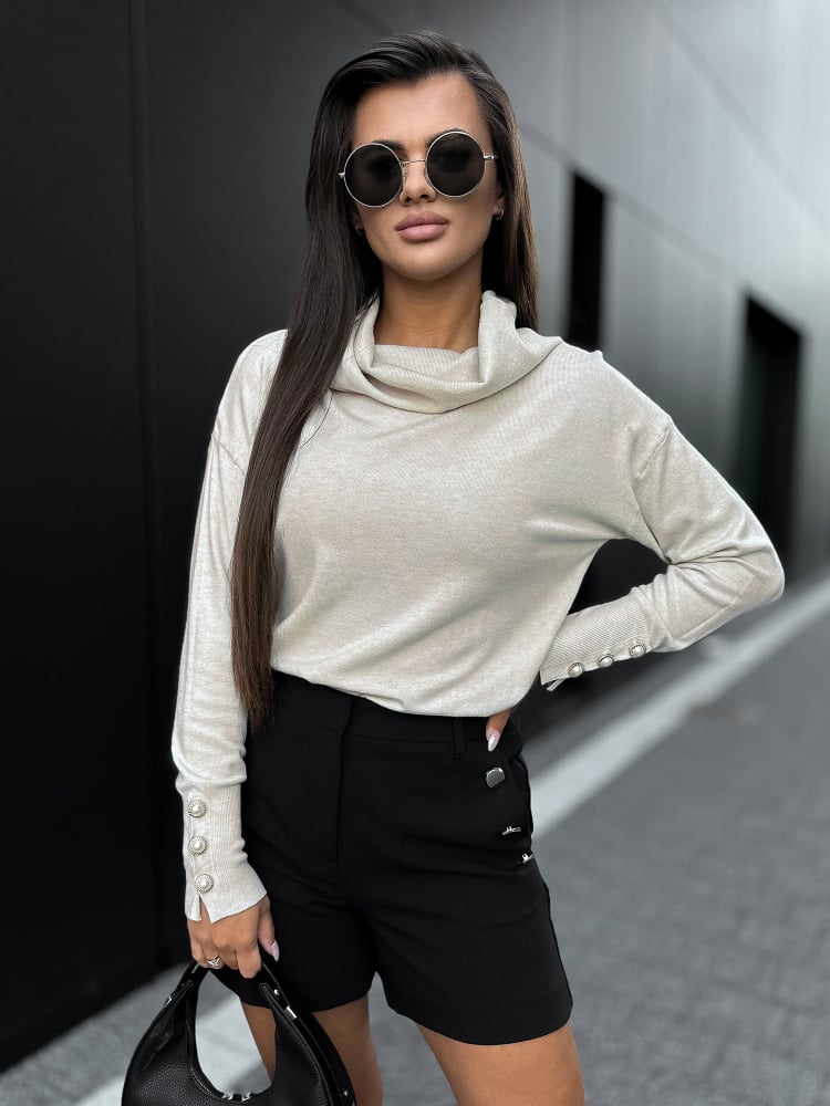 SWETER SINES BEŻOWY