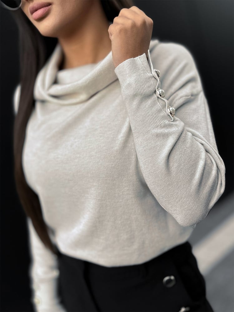 SWETER SINES BEŻOWY