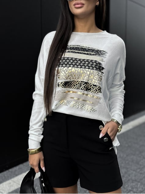 BLUZKA SIDES ECRU