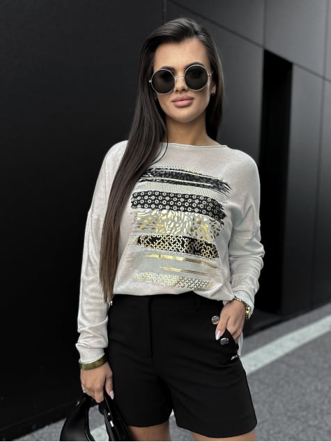 BLUZKA SIDES BEŻOWA